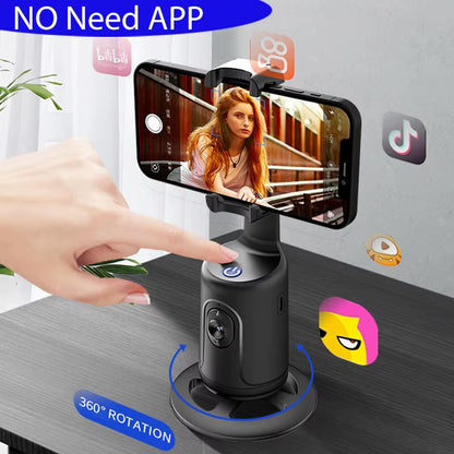 AI-Powered Auto Tracking Gimbal Camera with 360° Rotation – Smart Face and Body Tracking for Effortless Live Streaming